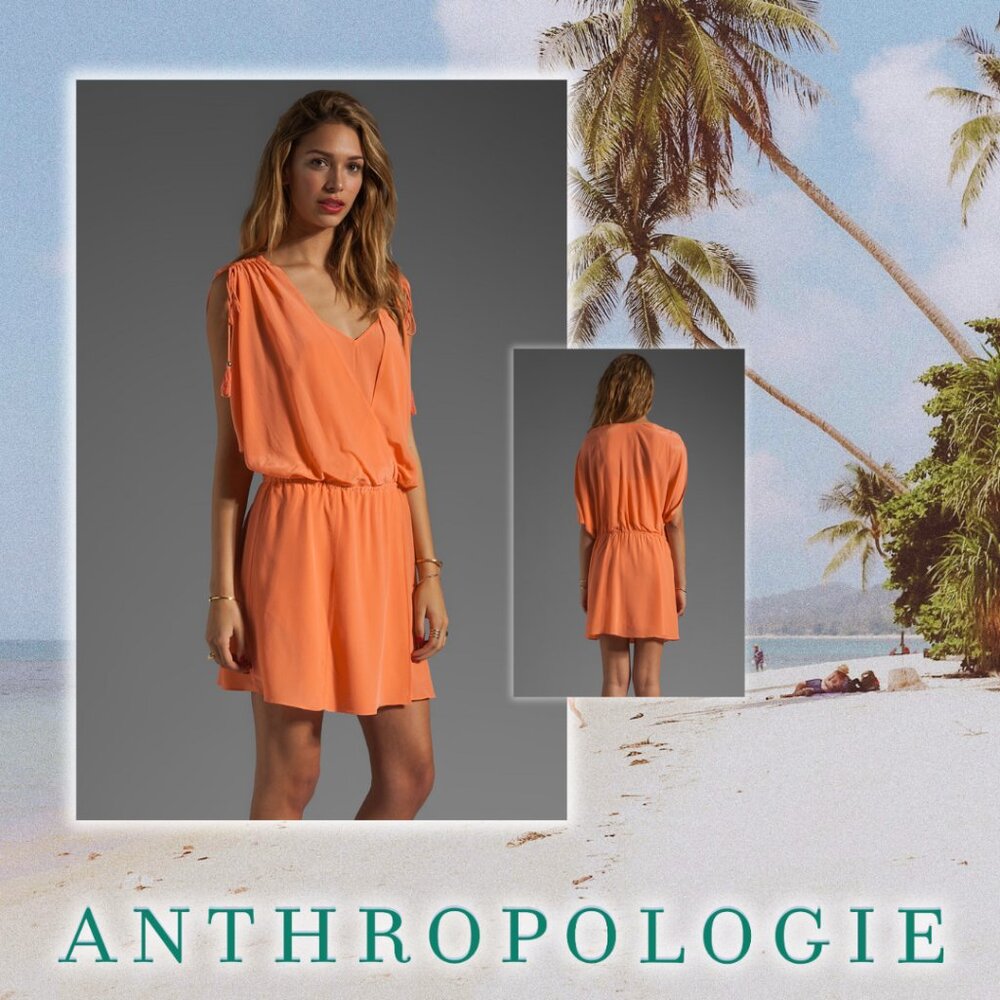 Anthropologie Tracy Reese Crepe de Chine Draped Surplice Dress (size M)